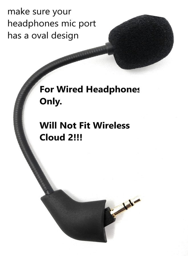 TNE Replacement Game Mic Microphone Boom for Pre-2021 1st Version Wired Kingston HyperX Cloud 2 II Cloud Core Cloud Pro CloudX PS5 Xbox One Nintendo Switch Computer PC Gaming Headsets - Image 3