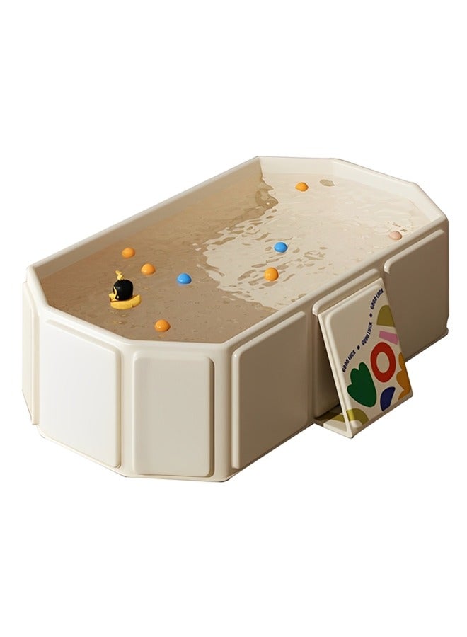 Foldable Baby Bathtub - Quick Pop Up Non Inflatable Tub for 0-8 Years Old Infants, Space-Saving and Durable Portable Baby Bath - Image 1