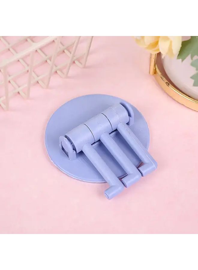 2Pcs Pink Non Marking Rotating Hook Wall Mounted Plastic Towel Holder For Bathroom Kitchen Home Organization No Drill Installation Space Saving Easy Clean - Image 3