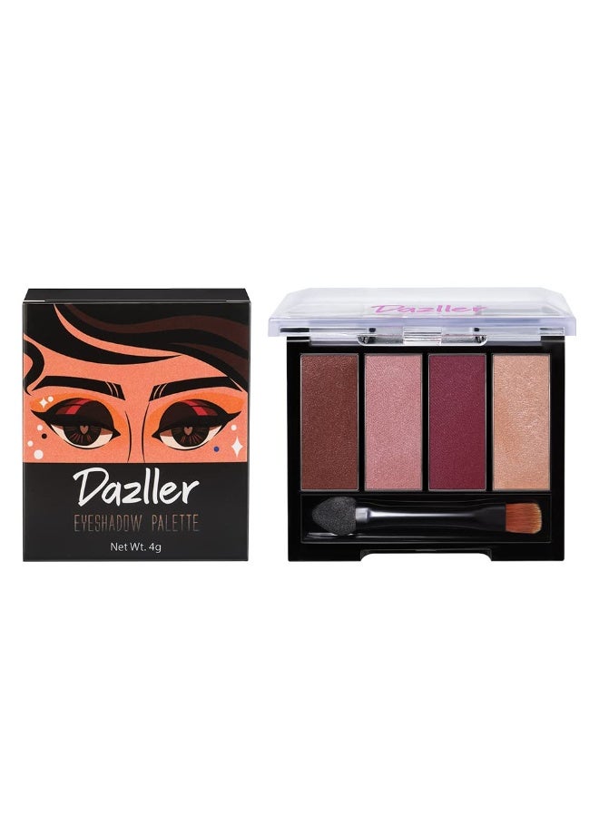 DAZLLER Mystical Magic Shimmery Eyeshadow Powder Palette - Mini, 4G, D4-Es4 Star Lite, Lightweight, Even Blending, Rich Pigments,Vibrant Hues, Assorted - Image 1