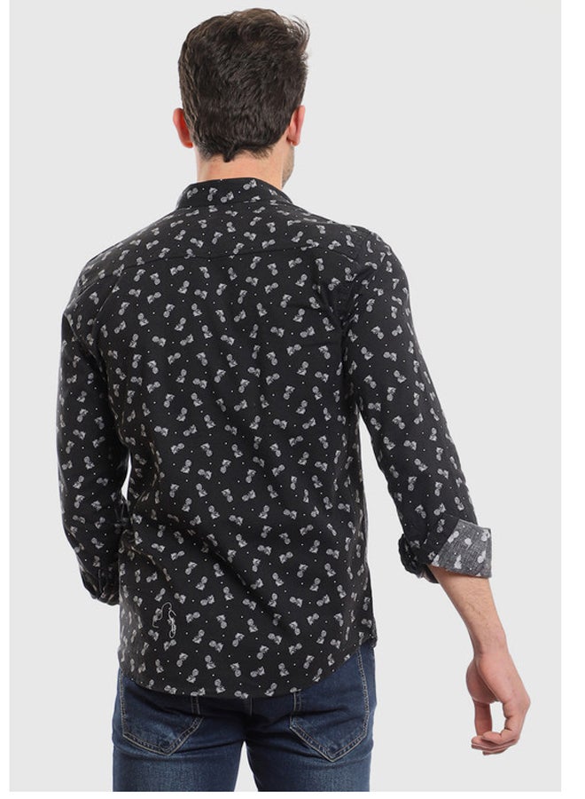 WHITE RABBIT Buttons Down Pineapple Long Sleeves Shirt - Image 3