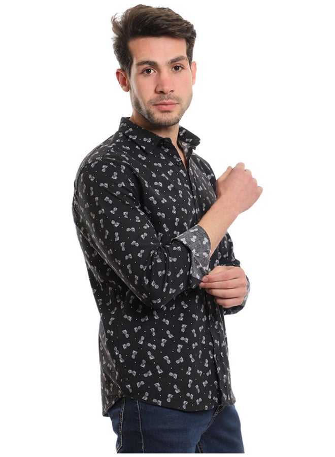 WHITE RABBIT Buttons Down Pineapple Long Sleeves Shirt - Image 2