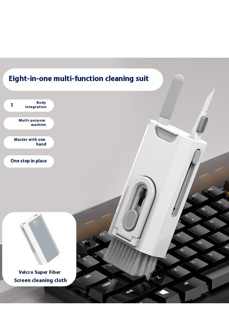 Generic Multi-Function 8 in 1 Cleaning Kit for Earphone, Smartphones, Tablets, Laptop, Keyboard Cleaning Tool for iPhone iPod  - Image 1