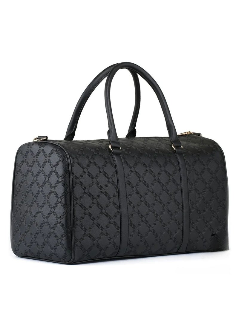 Versace Jeans Versace Black Leather Duffle Bag For Men  - Image 2