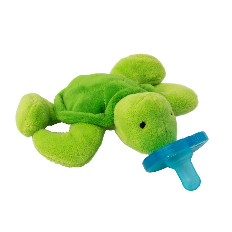 WubbaNub Infant Pacifier, Silicone, Latex Free,Phthalate Free - Turtle - Image 1