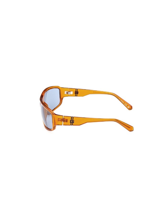 جس نظارة شمسية  عصرية بإطار مستطيل للرجال - برتقالي شفاف - Image 2