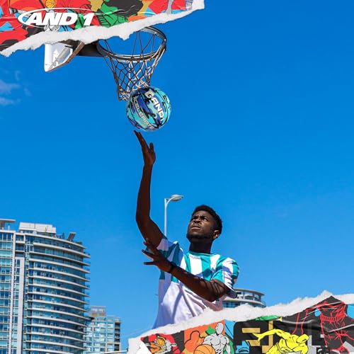 AND1 Xcelerate Rubber Basketball: Official Regulation Size 7 (29.5 inches)- Deep Channel Construction Streetball, Made for Indoor Outdoor Basketball Games - Image 5