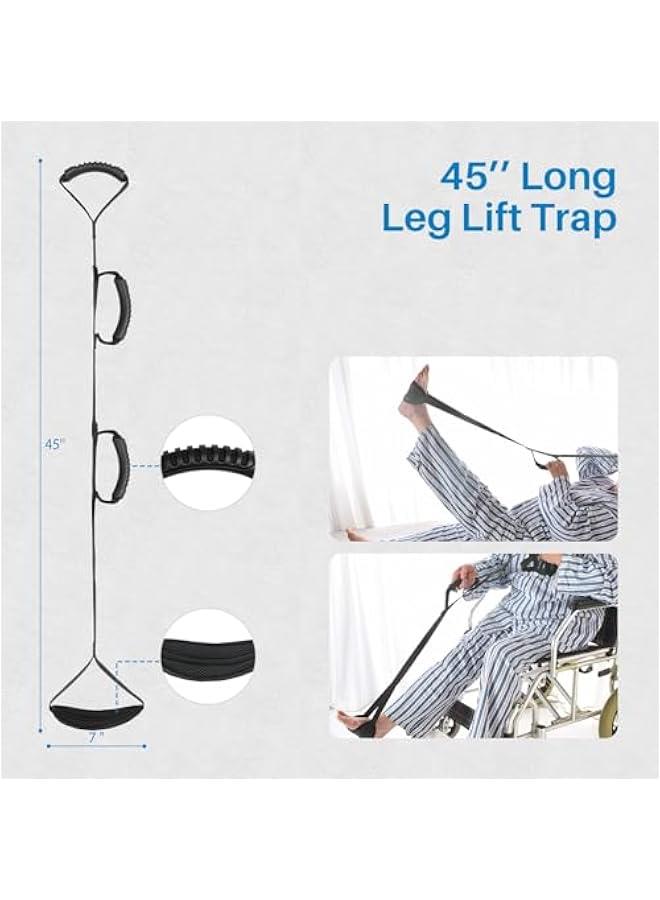 Arabest Hip Replacement Recovery Kit: 6-in-1 Elderly Surgery Patient Assist Set - Reacher, Sock Aid, Shoe Horn, Dressing Stick, Leg Lifter, Massage Hammer. - Image 5