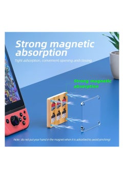 SYOSI 6 Slots SD Card Case, Bamboo Magnetic Closure TF Card Holder, for TF Card MSD Memory Card Storage Box Holder Storage  - Image 3