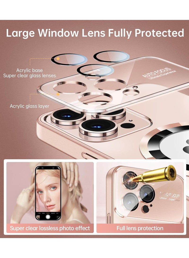 Y&D Applicable To Apple 15pro Matte Standard Leakage Magnetic Large Window Mirror Mobile Phone Protective Case - Image 5