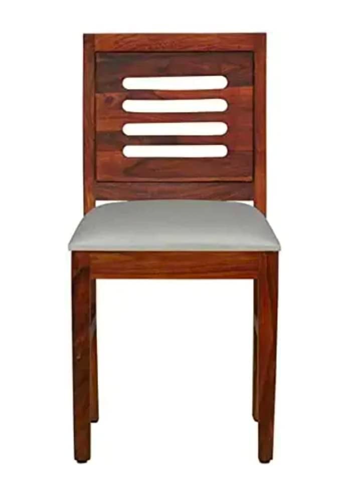 Umark Furniture Wood Dining Chair Single only | Wooden, Students Study | Home & Office | Outdoor | Dining Room Furniture | Honey Finish |Solid sheesham Wood (Styal-1) - Image 5