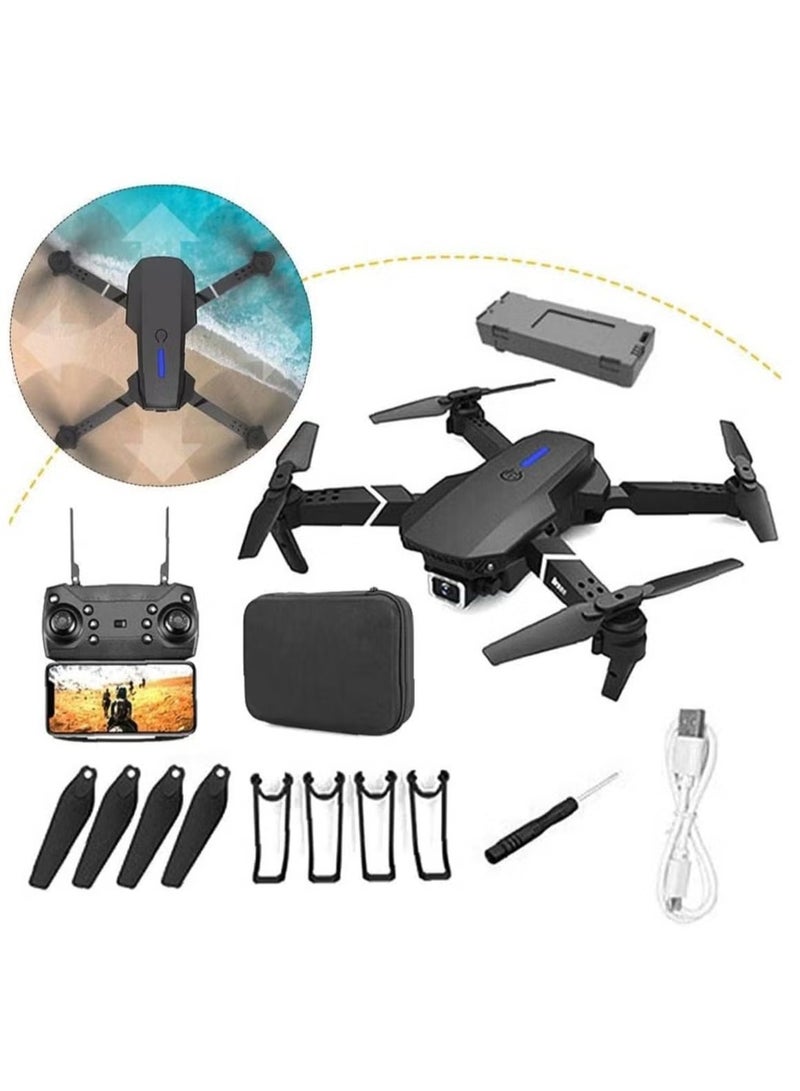 JAJEEK E88 PRO Ayoo 4K Drone – FPV Quad-Copter with Dual Camera, WiFi Live Transmission, 360° Rotation, Gesture Control & Altitude Hold – Perfect for Aerial Photography - Image 4
