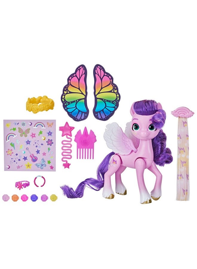 my little Pony Toys Princess Pipp Petals Style Of The Day, 5-Inch Hair Styling Dolls, Toys For 5 Year Old Girls And Boys - Image 1