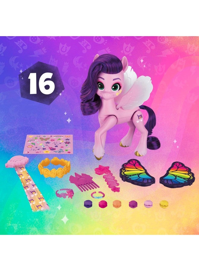 my little Pony Toys Princess Pipp Petals Style Of The Day, 5-Inch Hair Styling Dolls, Toys For 5 Year Old Girls And Boys - Image 2