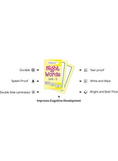 nerdnerdy Nerdnerdy Sight Words Flash Cards Level-2, Language Development Cards, Learn to Read Vocabulary for Preschool to First Grade  - Image 3