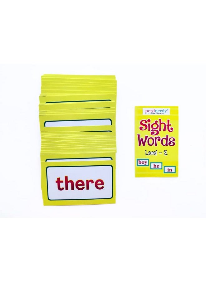 nerdnerdy Nerdnerdy Sight Words Flash Cards Level-2, Language Development Cards, Learn to Read Vocabulary for Preschool to First Grade  - Image 5