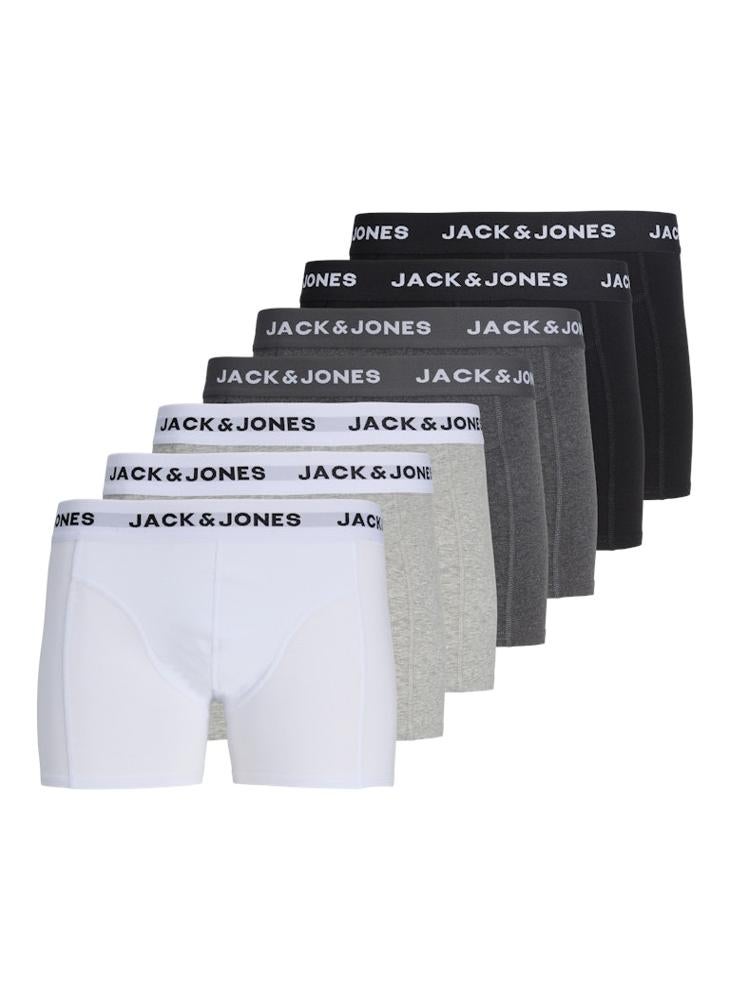 JACK & JONES 7 Pack Logo Band Boxers Trunks - Image 1