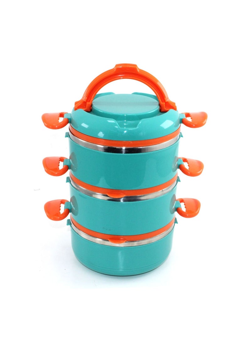 Bento Box Lunch Box Thermal Leak Proof BPA Free Stainless Steel Lunch Box For Kids & Adults 3 tier  - Image 2