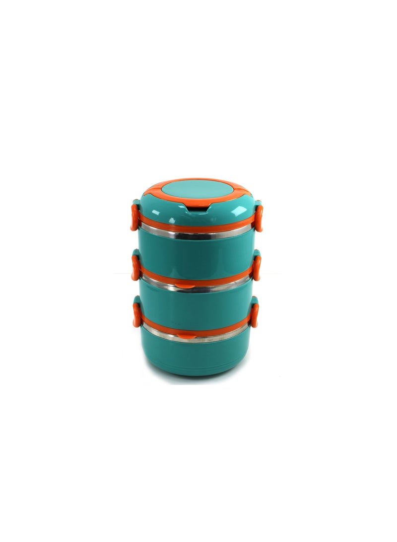 Bento Box Lunch Box Thermal Leak Proof BPA Free Stainless Steel Lunch Box For Kids & Adults 3 tier  - Image 1