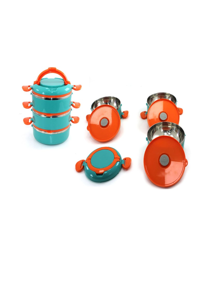 Bento Box Lunch Box Thermal Leak Proof BPA Free Stainless Steel Lunch Box For Kids & Adults 3 tier  - Image 3