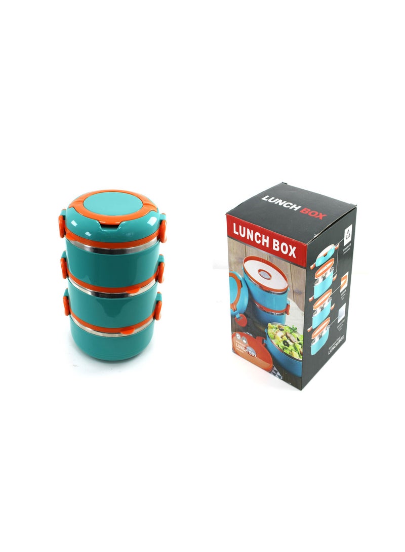 Bento Box Lunch Box Thermal Leak Proof BPA Free Stainless Steel Lunch Box For Kids & Adults 3 tier  - Image 5