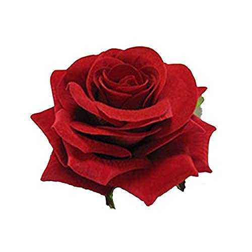 Tia Crafts Premium Flower Artificial Flowers for Home Decoration and Pooja (Red-12) - Image 2