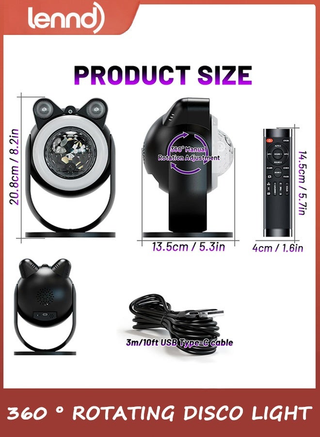 LENND Party Lights DJ Disco Light Disco Ball Lights with Star Projector Sound Activated Strobe for Parties, Bar, Birthday, Wedding, DJ, Pub, Holiday, Event Live Show, Christmas, Living Room, Decorations - Image 4