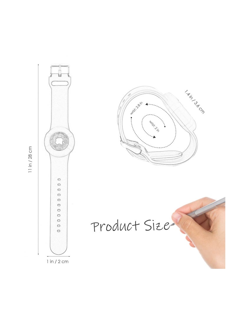 Y&D - 2 Pcs Airtag Wristbands for Kids Soft Silicone Bracelet Lightweight Waterproof Band Compatible with Apple Watch Children and Toddler - Image 1