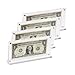 IEEK Acrylic Dollar Bill Display Case Dollar Frame Clear Paper Money Holders Currency Ticket Protector Paper Money Frame for Bill Collectors73 x 35 Inch4 Pack - Image 3