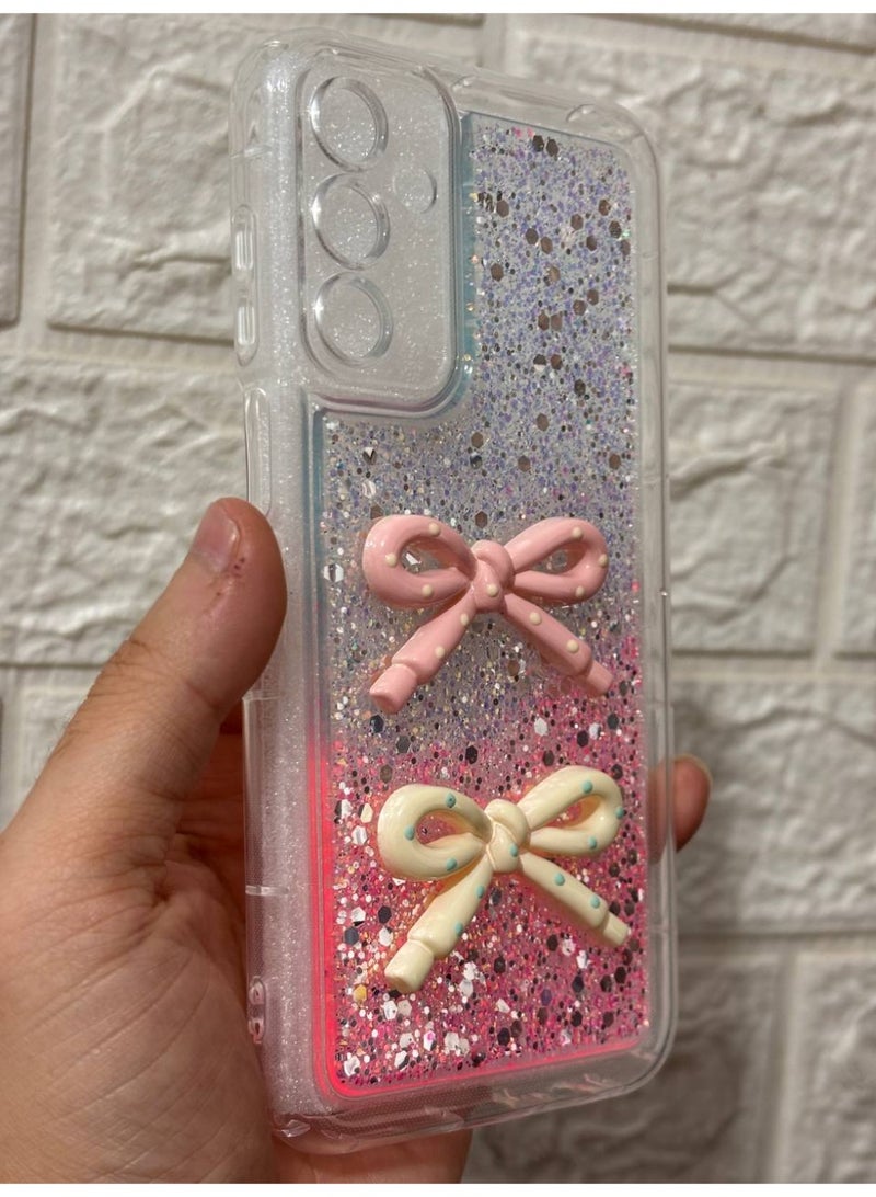 غطاء خلفي مع فيونكة متوافق مع هاتف سامسونج A15 - Image 2