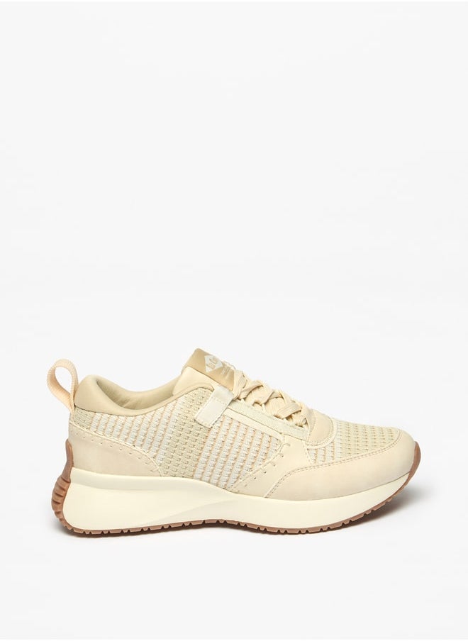 Lee Cooper Women's Panelled Lace-Up Low Ankle Sneakers  - Image 3