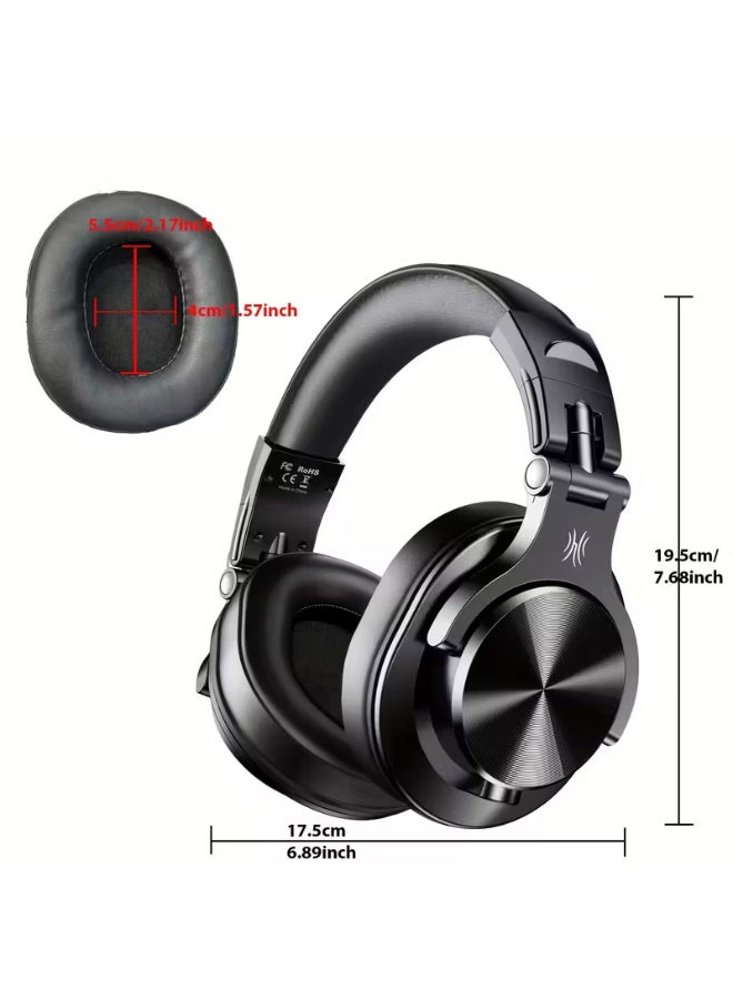 OneOdio A71m Professional Studio & Gaming Headset with Boom Mic - Over-Ear Wired Headphones, Hi-Res Audio, Noise Isolation, Compatible with PC, PS4, Xbox One, Skype, Zoom - Heavy-Duty Build, Detachable Cable, Compatible with Smartphones/ Tablets/ DJ/ Office - Ideal for Streaming, Recording, Music Production - Image 3