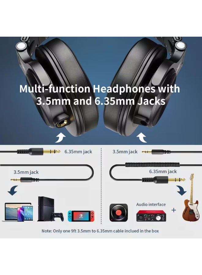 OneOdio A71m Professional Studio & Gaming Headset with Boom Mic - Over-Ear Wired Headphones, Hi-Res Audio, Noise Isolation, Compatible with PC, PS4, Xbox One, Skype, Zoom - Heavy-Duty Build, Detachable Cable, Compatible with Smartphones/ Tablets/ DJ/ Office - Ideal for Streaming, Recording, Music Production - Image 5