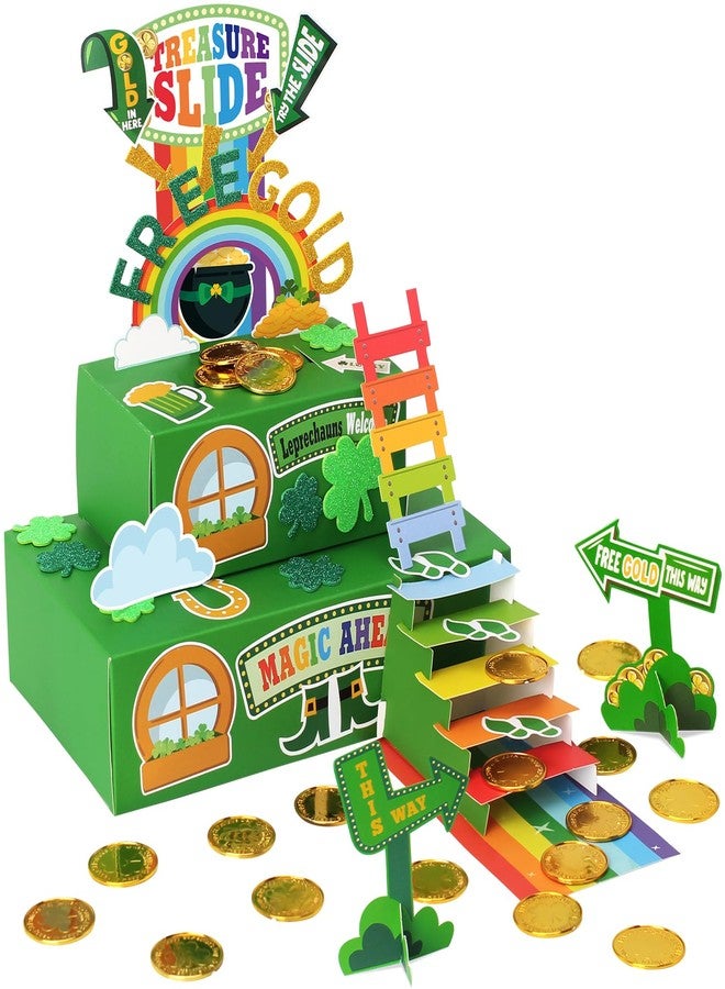 Wninbu Leprechaun Trap Kit for Kids,St. Patrick's Day Decorations DIY Craft Catch a Leprechaun Trap Kit,St. Partrick Day Party Supplies Classroom Activity - Image 1