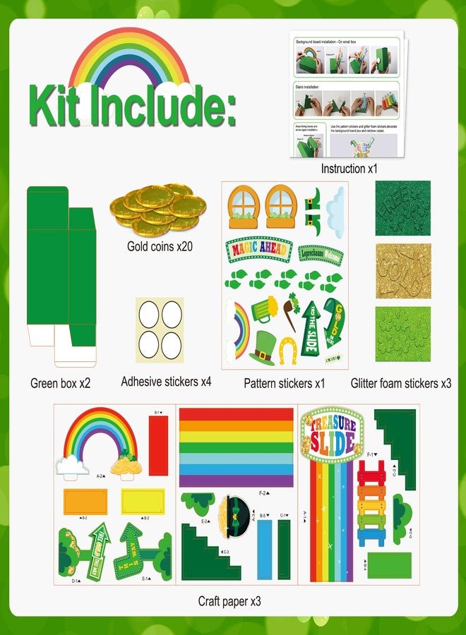 Wninbu Leprechaun Trap Kit for Kids,St. Patrick's Day Decorations DIY Craft Catch a Leprechaun Trap Kit,St. Partrick Day Party Supplies Classroom Activity - Image 4