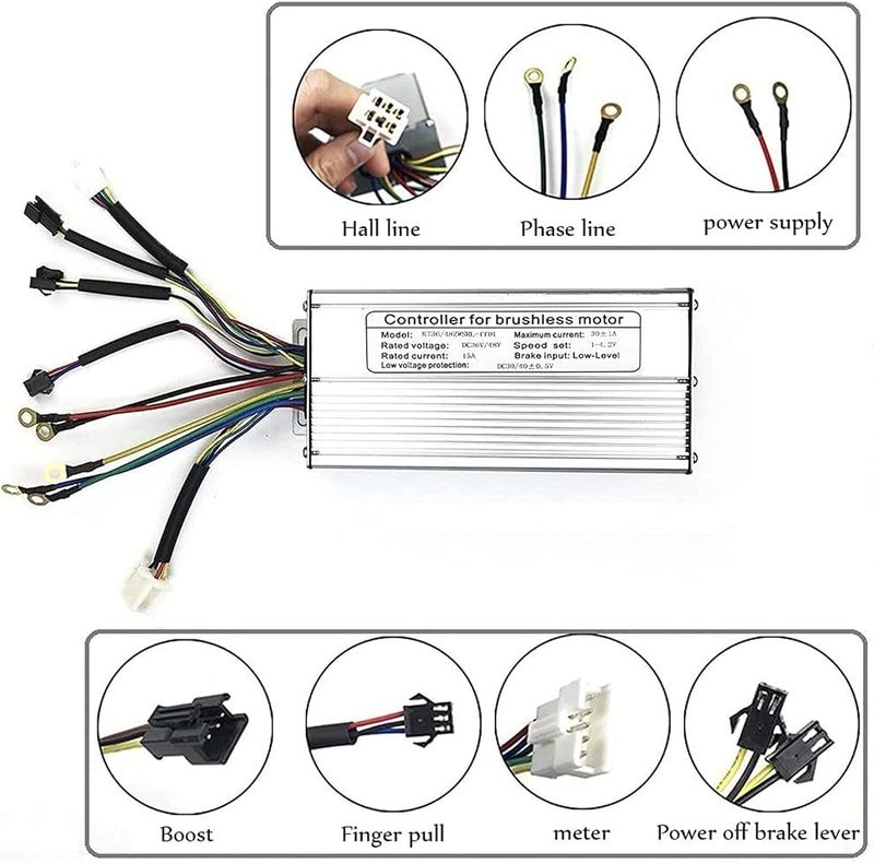 WZFANJIJ Electric Bicycle Waterproof Kit, Rear Motor Kit, with LCD3 Display, Wheel,26"-48v#1500w - Image 4