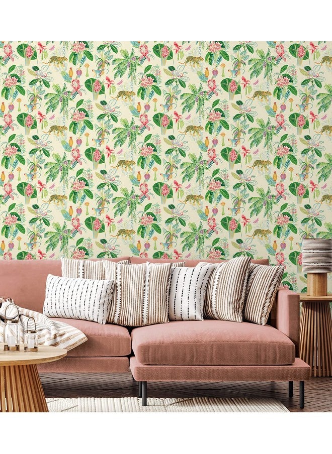 Peel And Stick Wallpaper Whimsical Wallpaper For Bedroom Powder Room Kitchen Self Adhesive Vinyl 30.75 Sq Ft Coverage (Heavenly Kingdom Collection Leafy) - pzsku/Z6A5A89FB6EE909F0DCE1Z/45/_/1720090881/030b8636-d5a1-4ac6-b0e5-88dcd2f52adf