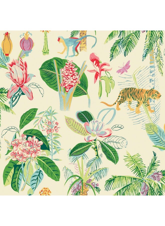 Peel And Stick Wallpaper Whimsical Wallpaper For Bedroom Powder Room Kitchen Self Adhesive Vinyl 30.75 Sq Ft Coverage (Heavenly Kingdom Collection Leafy) - pzsku/Z6A5A89FB6EE909F0DCE1Z/45/_/1720090892/601df2f2-4abc-43c1-a3bb-aea24d6619fc