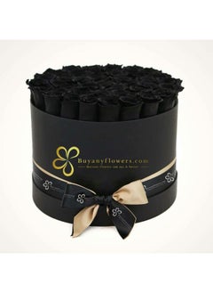Charcoal Black Roses In A Black Flower Box Majestic
