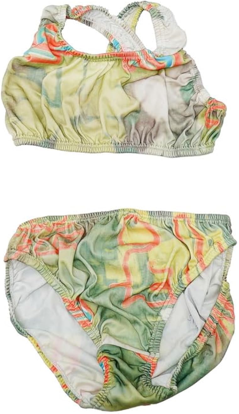Perfect M-701-76 Cut Out Swimsuit 2 Pieces For Girls Size 3-4 Years - Multi Color