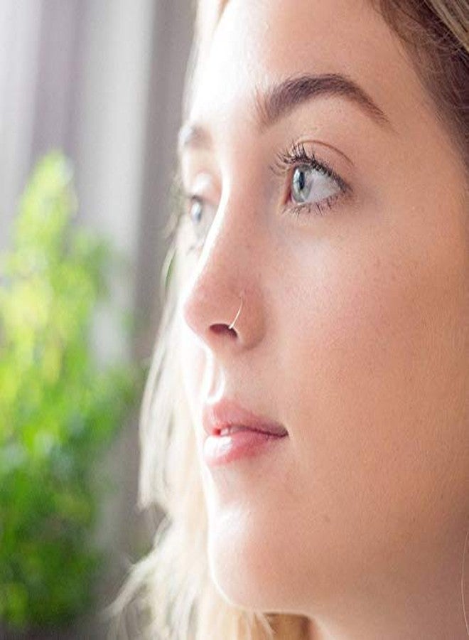 سوني ديزاينز حلقات أنف من الفولاذ الجراحي 8 مم مقاومة للصدأ، عبوة من قطعتين، مشبك تثبيت بدون ثقب للنساء والفتيات، قطعتان (108) - Image 2