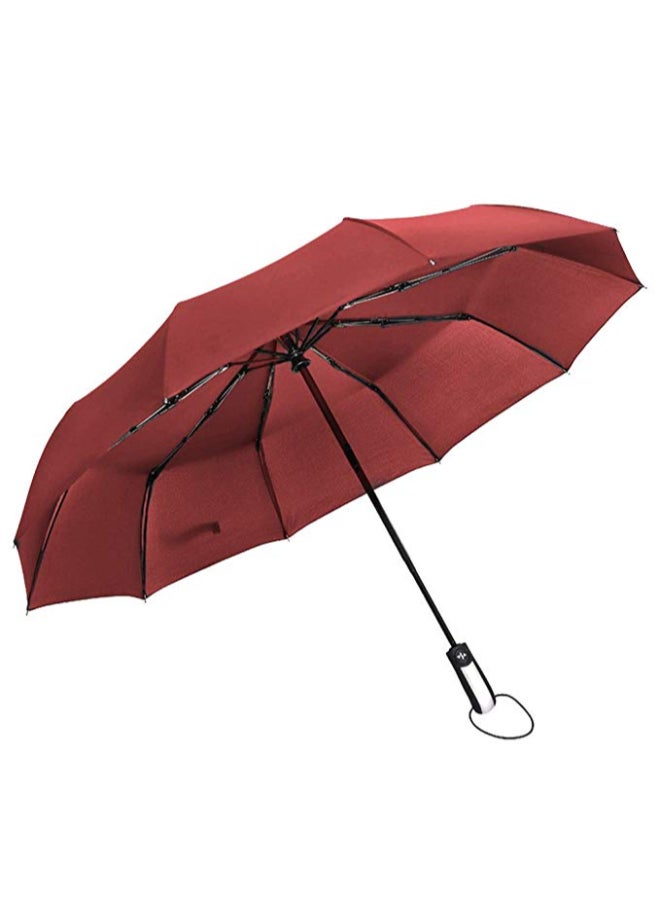 Generic Compact One Touch Open Umbrella Red 