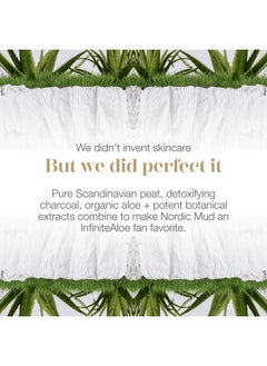 InfiniteAloe Nordic Mud Face Mask Skin Care Treatment. Peat + Charcoal Face Mask For Face + Body Suitable For All Skin Types 4 Oz. A Part Of The Everyday Hero Line Of Products By Ia  - Image 4