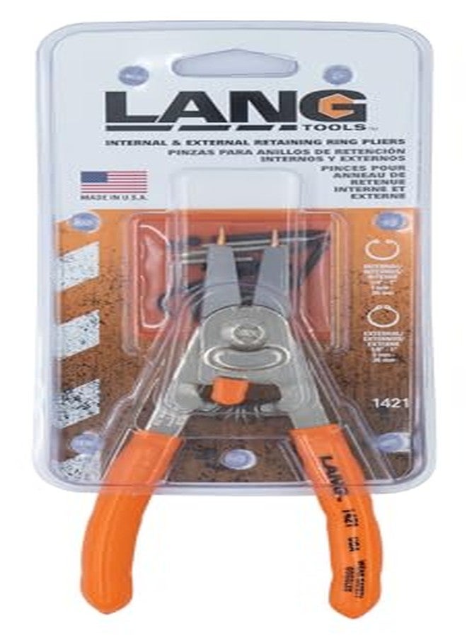 Lang Tools 1421 Internal/External Quick Switch Retaining Ring Pliers - Image 3