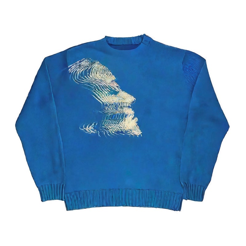 Oversized Round Neck Pullover Sweater, Casual Knit Top for Women - Image 4