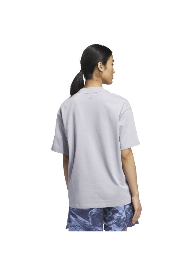 اديداس تيشيرت جرافيك رمادي لكرة السلة - Image 5