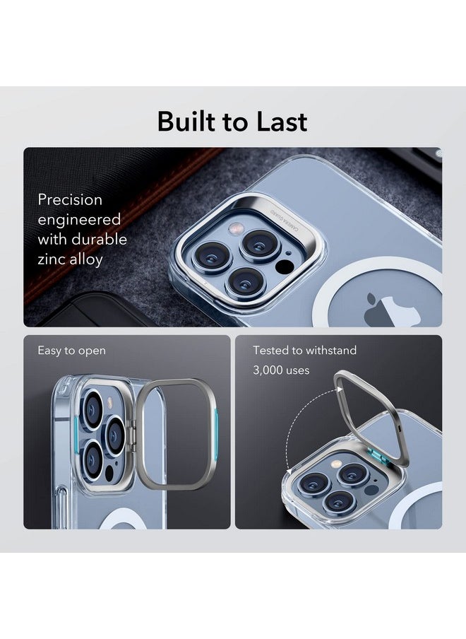 اي اس ار جراب ESR لهاتف iPhone 13 Pro Max، متوافق مع MagSafe، حامل حلقي للكاميرا قابل للتعديل، ظهر مقاوم للخدش، حماية من الدرجة العسكرية، TPU، غطاء خلفي مغناطيسي كلاسيكي مع مسند، شفاف  - Image 5