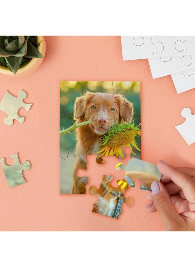 Bright Creations 24 Sheets Blank Puzzles to Draw On Bulk, 5.5 x 4 Inch Jigsaw Puzzle Pieces for DIY, Arts and Crafts Projects - Image 5