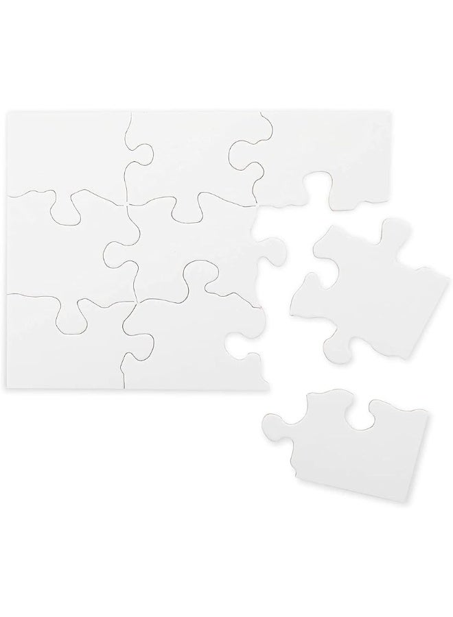 Bright Creations 24 Sheets Blank Puzzles to Draw On Bulk, 5.5 x 4 Inch Jigsaw Puzzle Pieces for DIY, Arts and Crafts Projects - Image 4