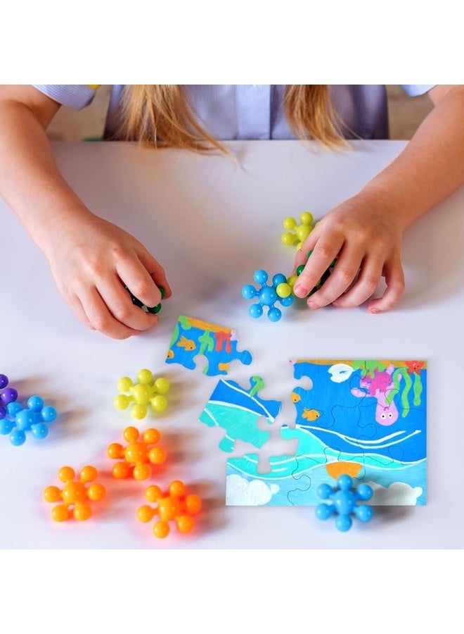 Bright Creations 24 Sheets Blank Puzzles to Draw On Bulk, 5.5 x 4 Inch Jigsaw Puzzle Pieces for DIY, Arts and Crafts Projects - Image 1